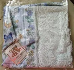 未使用☆HANAE MORI 花柄レースハンカチ