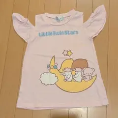 リトルツインスターズ キキララ 半袖 Tシャツ フリル袖 チュニック 110のサムネイル
