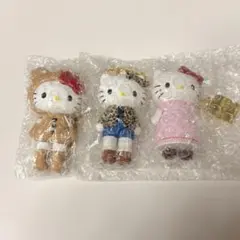 シークレットマスコットチャーム ハローキティ ヒョウ柄 エプロン くまスーツ