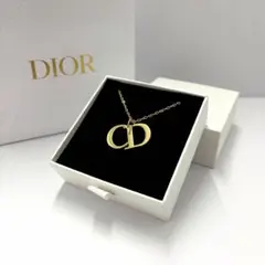 【正規品】値段交渉大歓迎♪ Dior CDロゴ ネックレス ゴールドカラー