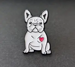 フレンチブルドッグ ❤ ピンバッジ N50-12