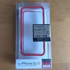 iphone 5S/S カバーブラック×レッドのサムネイル