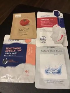 【韓国コスメ】フェイスマスク 4種セット メディヒール・スキンフード 他