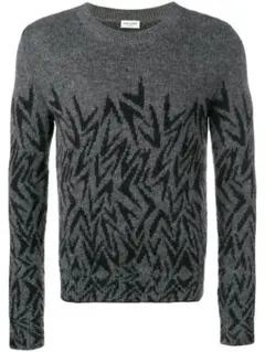 S*i様 SAINT LAURENT グレー ニットLのサムネイル