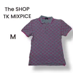 SALE！【匿名配送】THE SHOP TK MIXPICE チェックポロシャツ