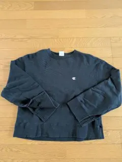 Champion ブラック トレーナー FREEサイズ