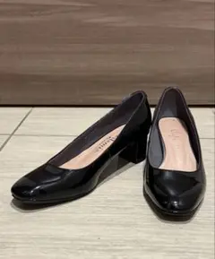 ダイアナ DIANA ブラック エナメル プレーンパンプス 美品