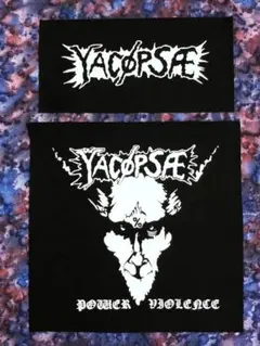 布パッチ2枚 Yacøpsæ Powerviolence Fastcore