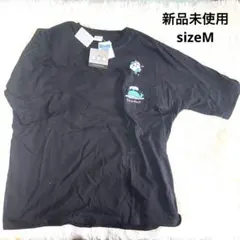 アベイル ちいかわ メンズ Tシャツ ハチワレ 人魚 くじら ブラック 黒 Mのサムネイル