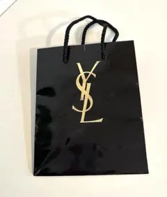 YSL イブサンローラン黒 ショッピングバッグ紙袋