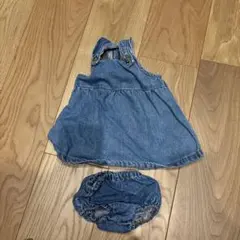 ZARA デニムワンピース ブルマセット 68cmのサムネイル