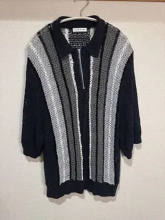 FLAGSTUFF ハーフジップ ニットポロのサムネイル