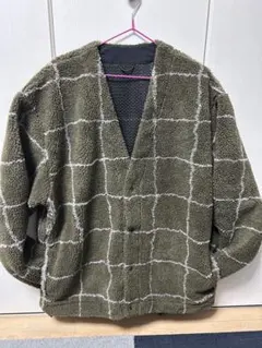 BEAMS チェック柄 フリースジャケット