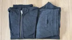 フルジップパーカースウエット セットアップXXL ダークグレー