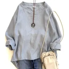 美品 アーバンリサーチドアーズ リネンバックタックプルオーバー 2025SS