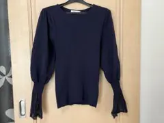 earth ネイビー Mサイズ 長袖トップス