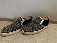 クリスチャンルブタン　 スパイクスリッポン 美品
