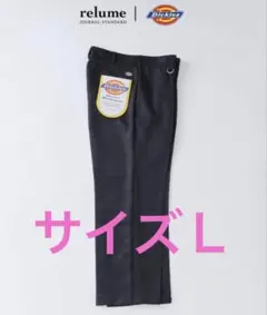 Dickies relume ピンタック ワイドスラックス L ブラック OVYのサムネイル