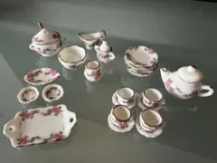 ミニチュアティーセット 花柄 陶器