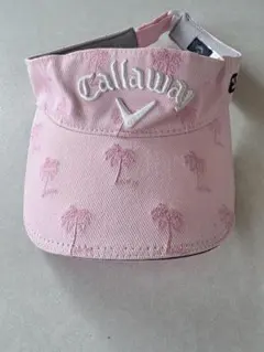 Callaway ピンク ヤシの木柄 バイザー
