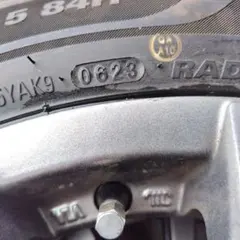 シエンタ等　15インチ　185/60R15 23年 ラジアル4本ホイールセットのサムネイル