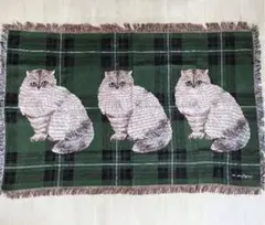 新品　松尾ミユキ　タペストリー ラグ　153×90cm lin 猫　ねこ　ネコ