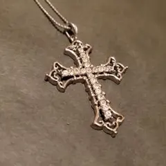 十字架アクセ.クロスネックレス.十字型.十文字.ロック.クリスト.ジルコンダイヤ