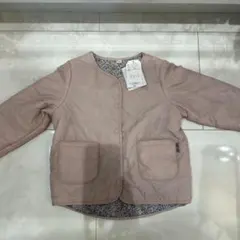 【新品】限定価格くすみピンク フラワープリント ジャケット