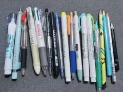 ジャンクまとめ 筆記具 18本セット ボールペン マーカー 鉛筆 まとめ売り