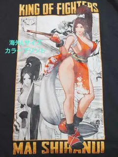 不知火舞 カラープリントTシャツ2 ブラック Lサイズ KOF 餓狼シリーズのサムネイル