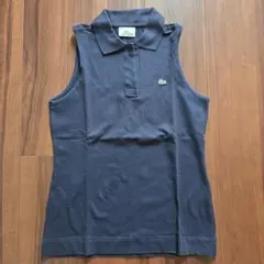 LACOSTE ノースリーブ ポロシャツ ネイビー サイズ40