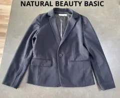 NATURAL BEAUTY BASIC ネイビー ジャケット Sサイズ