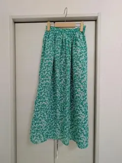 Samansa Mos2 花柄フレアスカート