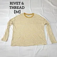 RIVET & THREAD 【M】長袖シャツ トップス ストライプ 古着