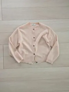 美品 ユニクロC カシミヤクルーネックショートカーディガン ピンク M 完売品