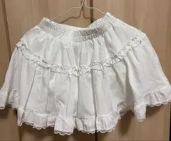 GRL インパン裏地付きレースフリルティアードスカート