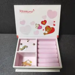 Extremely rare Rilakkuma, Korilakkuma, and Kiiroitori music box with jewelry box.