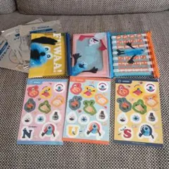 スシローぷちローセット　 スンスン　クリアポーチ＆シール セット　コンプリート