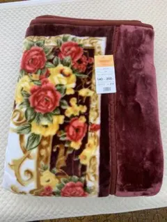 暖か二重合わせ襟付き毛布