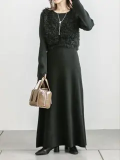 mystic ニットベストワンピースセット