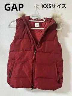 GAP ギャップダウンベストファー 中綿 レッドPRIMALOFT160cm