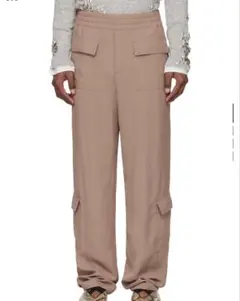 Dries Van Noten ピンク　ツイル　カーゴパンツのサムネイル