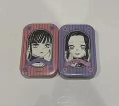 鬼滅の刃 胡蝶しのぶ 栗花落カナヲ スクエア缶バッジ