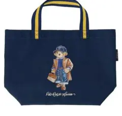 ポロラルフローレンポロベア 折りたたみバッグ　トートバッグ　エコバッグ　ネイビー