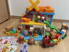 アンパンマンブロックバケツ➕SLマンとすうじブロック➕おまけいっぱい