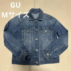 Mサイズ　ブルー デニムジャケット　GU 春秋