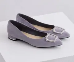 HIMIKO 【WEB限定デザイン】バックルデザインローヒールパンプス卑弥呼