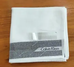 【新品】Calvin Klein ハンカチ 100%コットン ホワイト