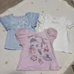 メゾピアノ　半袖Tシャツ 3枚セット　90-100