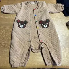 ミキハウス ロンパース 70 ベージュ